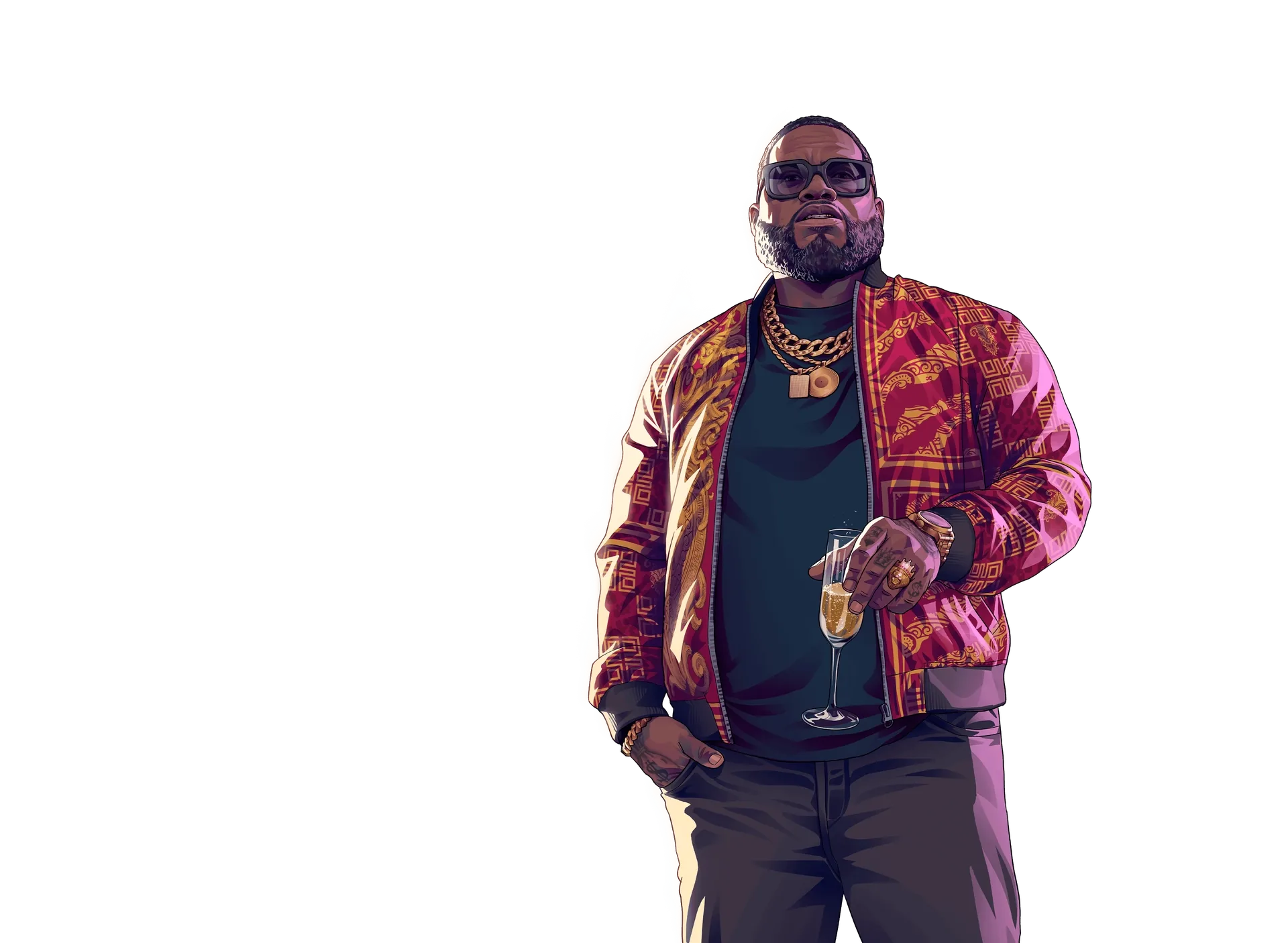 Personagem Boobie Ike no servidor MTA RP Brasil Gaming Realista